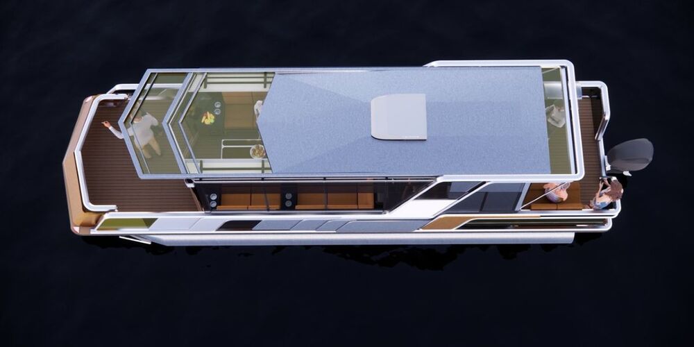 Mẫu tàu Classic Pontoon - Maverick